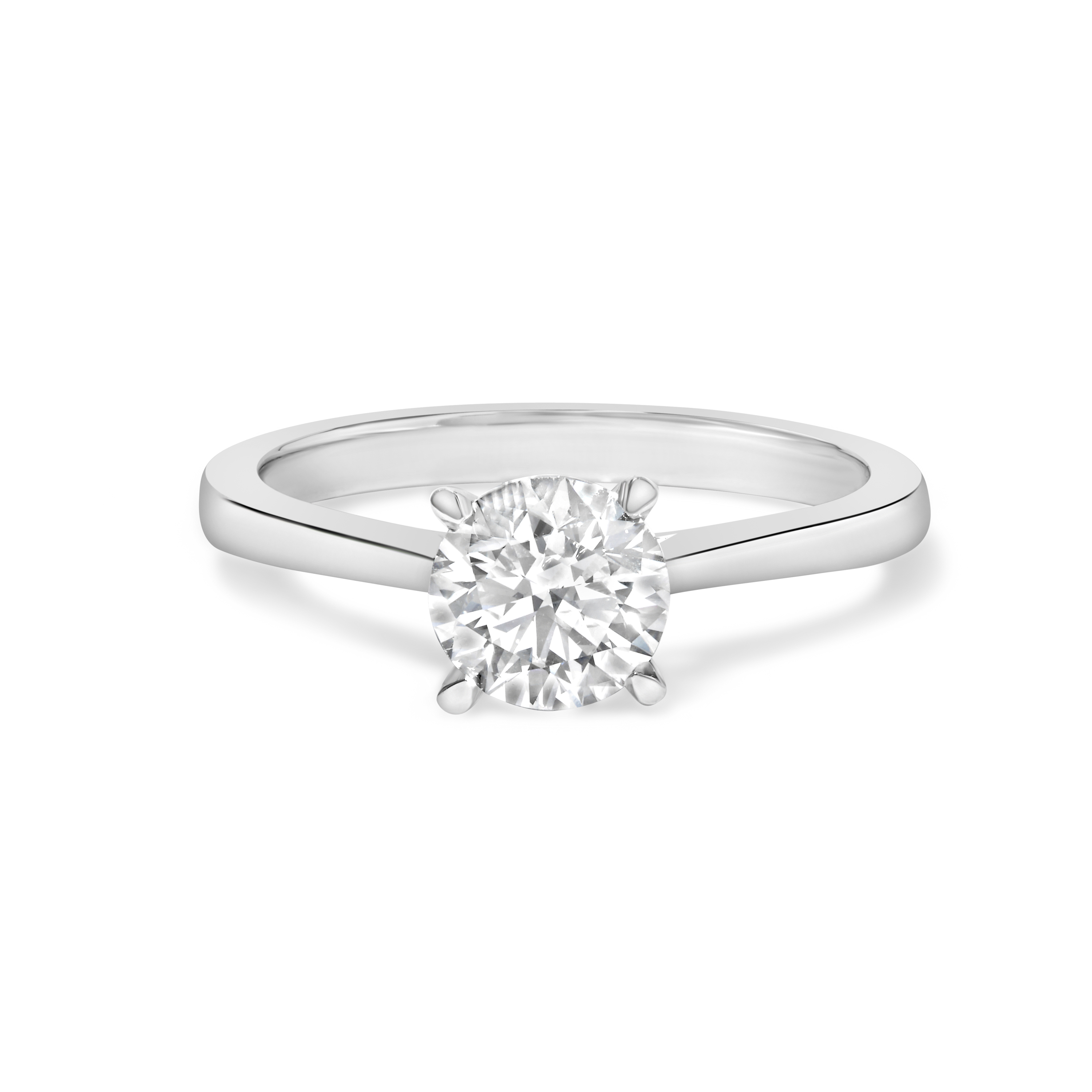 14k White Gold 10 Cttw Round Lab Grown Diamond Eagle Claw 4-Prong Set 2569$